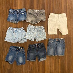 Bundle of size 8 girls jean shorts